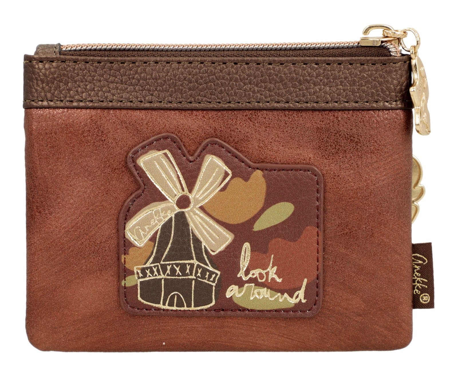 Anekke Tulip portafoglio doppio scomparto con zip