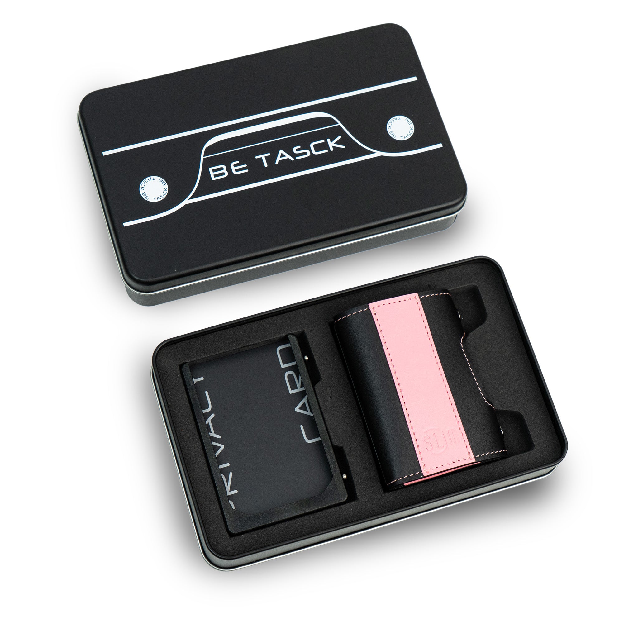 SLim Be Tasck portafoglio Bicolor Rosanero frame nero