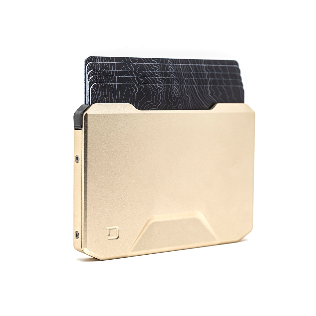 Dango SK1 Slide Kick portafoglio Champagne Gold RFID 6 carte