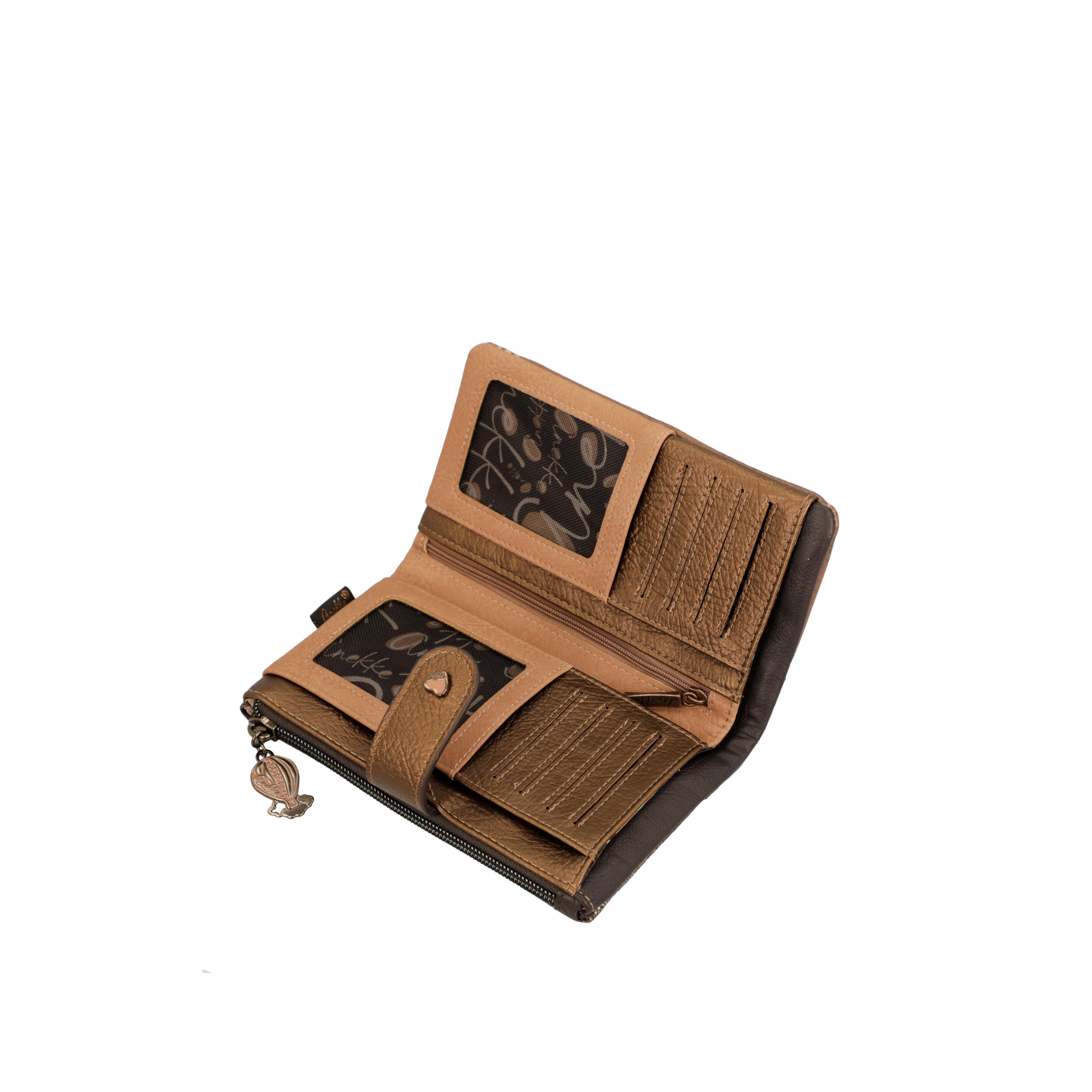 Anekke Odyssey Portafoglio Medio RFID Voyage con Monete