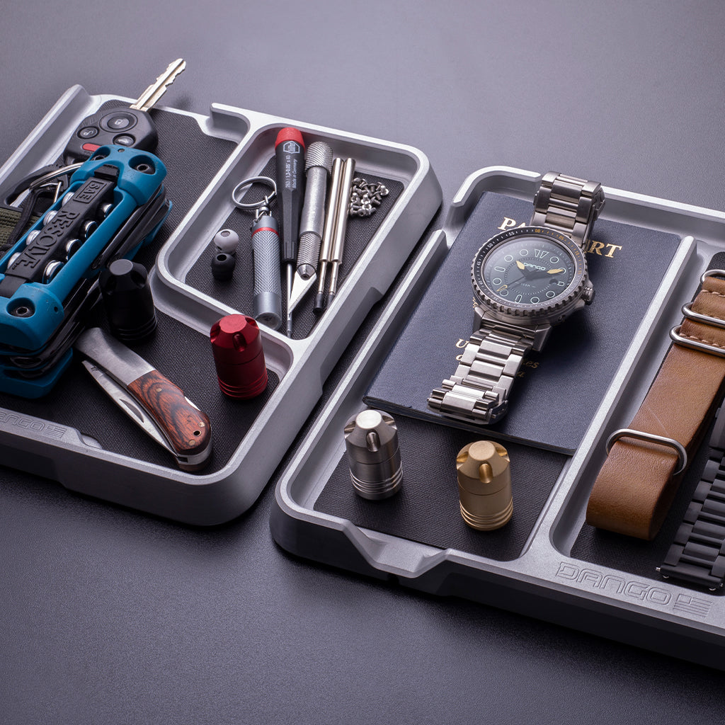 Dango Tray Bundle vassoio EDC nero con side tray e pads