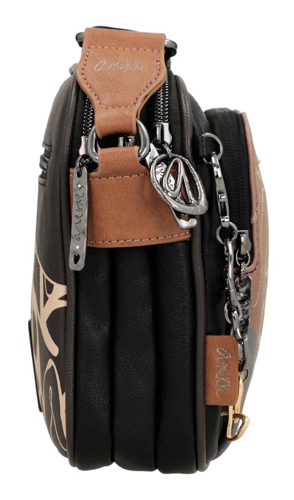 Anekke Real Heartbeat borsa a tracolla 3 scomparti