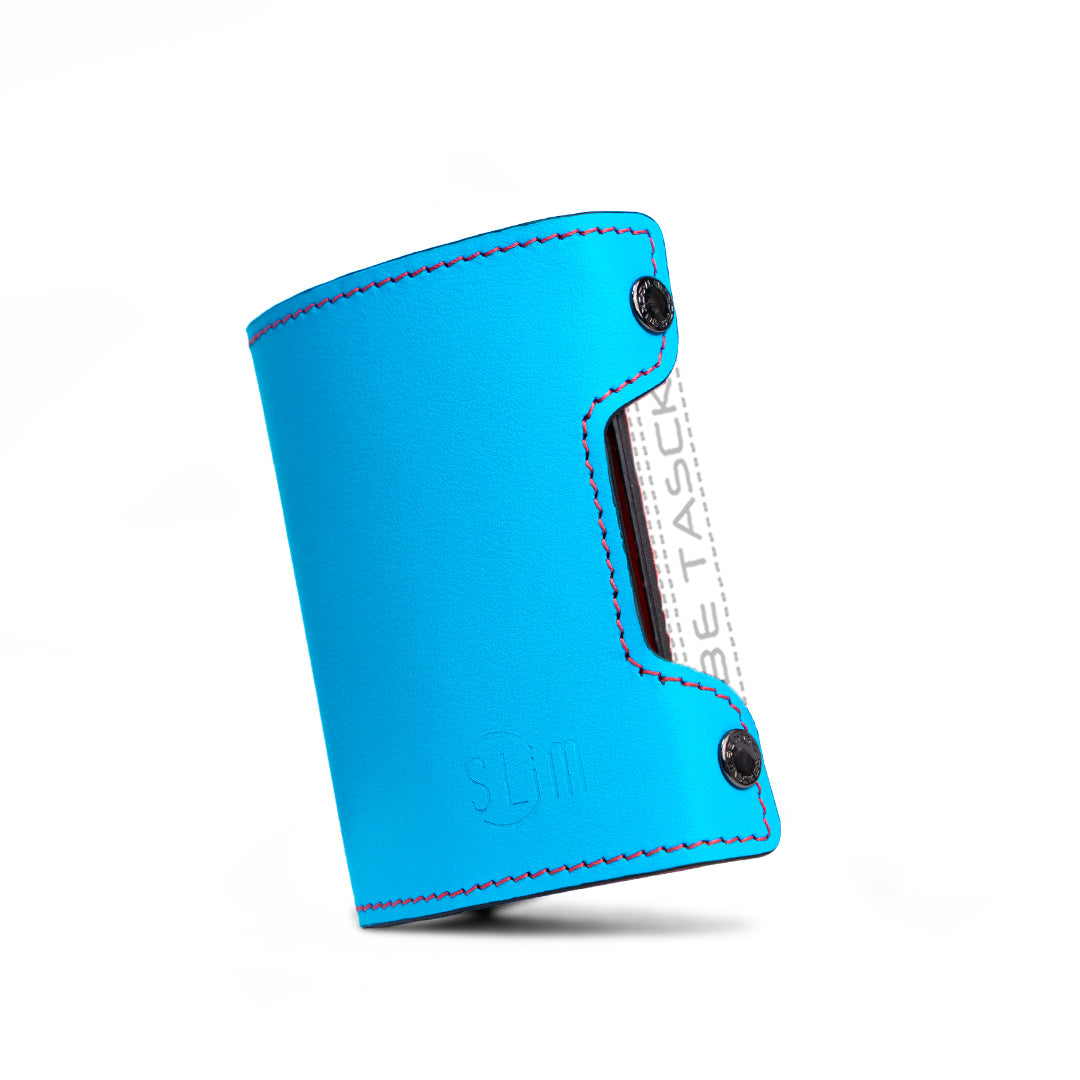 SLim Cover Pelle Be Tasck Liscia Azzurro Rosso cover pelle