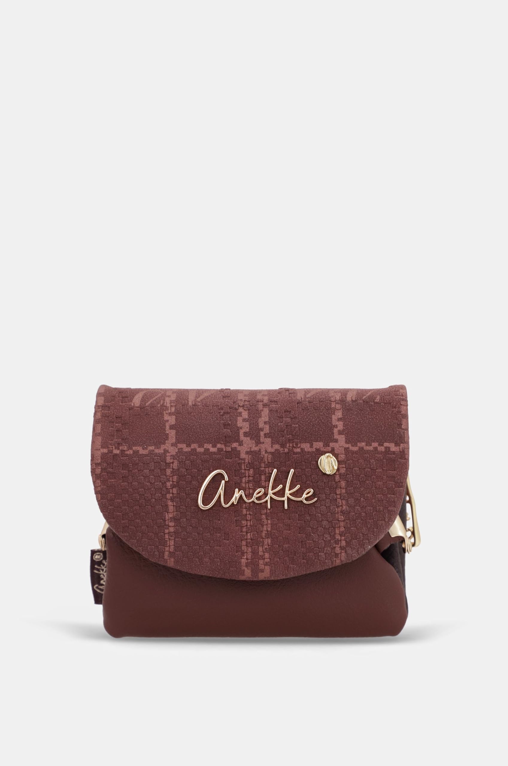 Anekke Burgundy Portamonete Patta Bordeaux