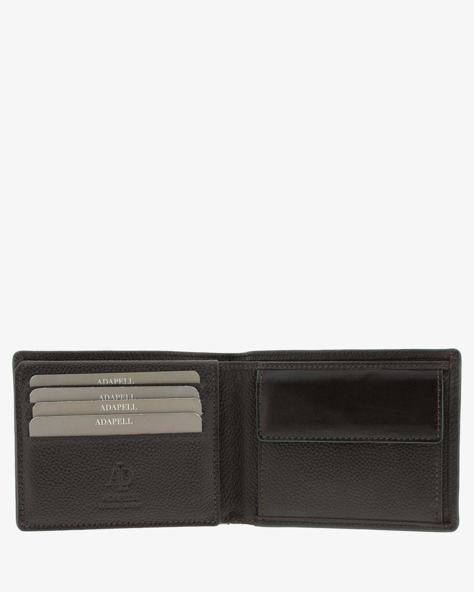 Adapell Urban 1662 portafoglio uomo Nero 8 carte pelle