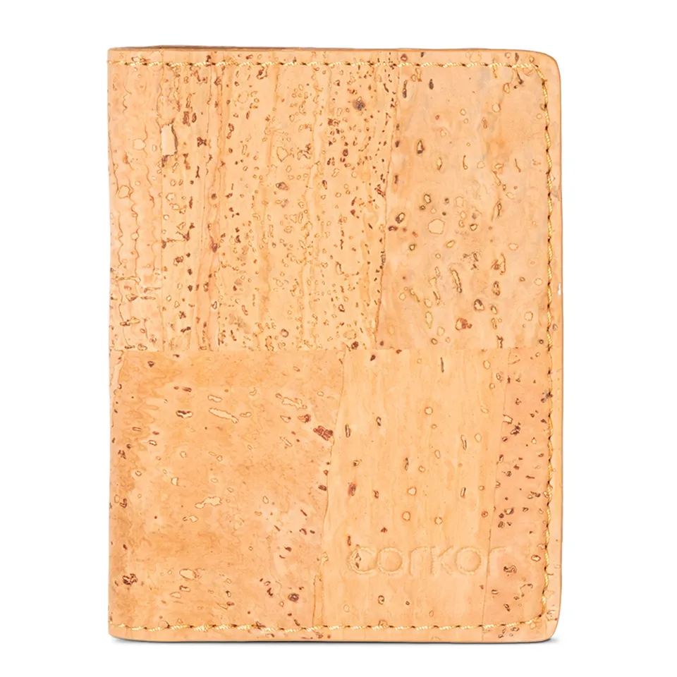 Corkor Wallets Portafoglio Sughero RFID Marrone Chiaro
