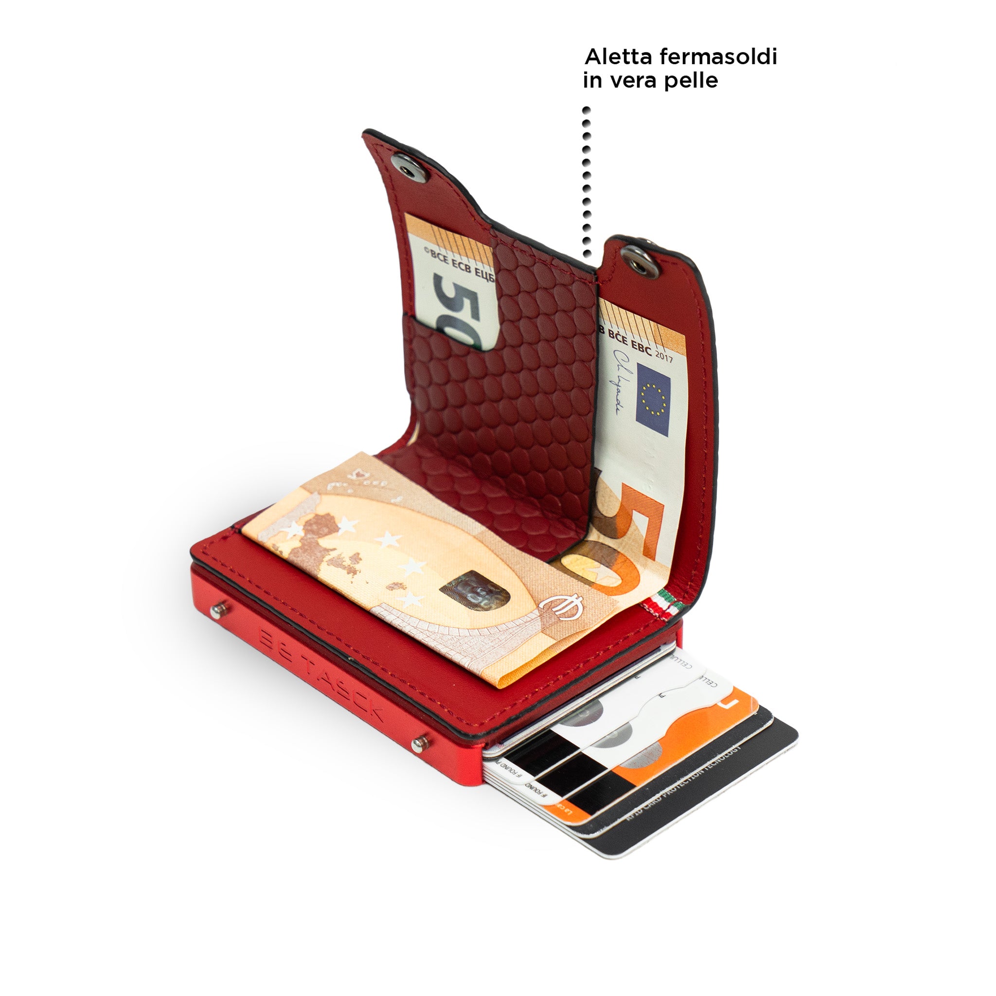 SLim Be Tasck Portafoglio Bolle Bordeaux