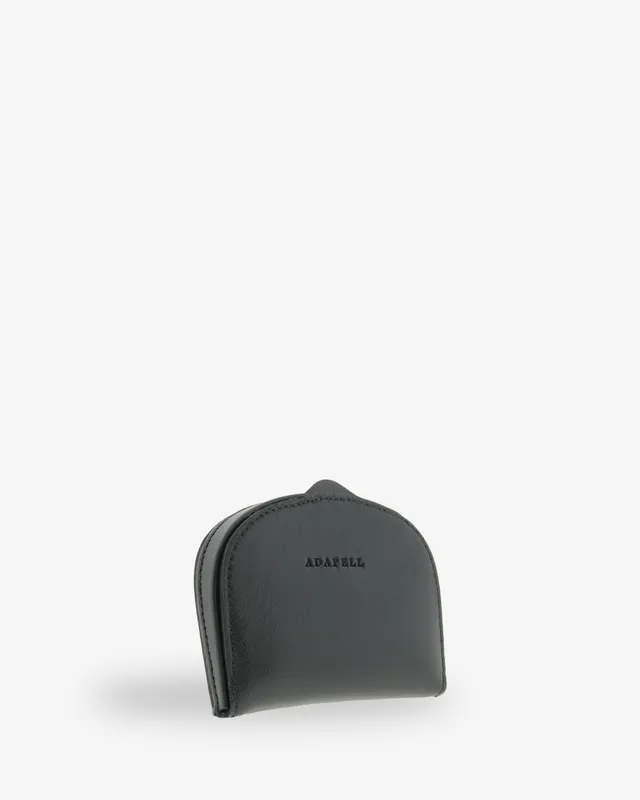 Adapell 8101 Portamonete Uomo Nero Taco Pelle
