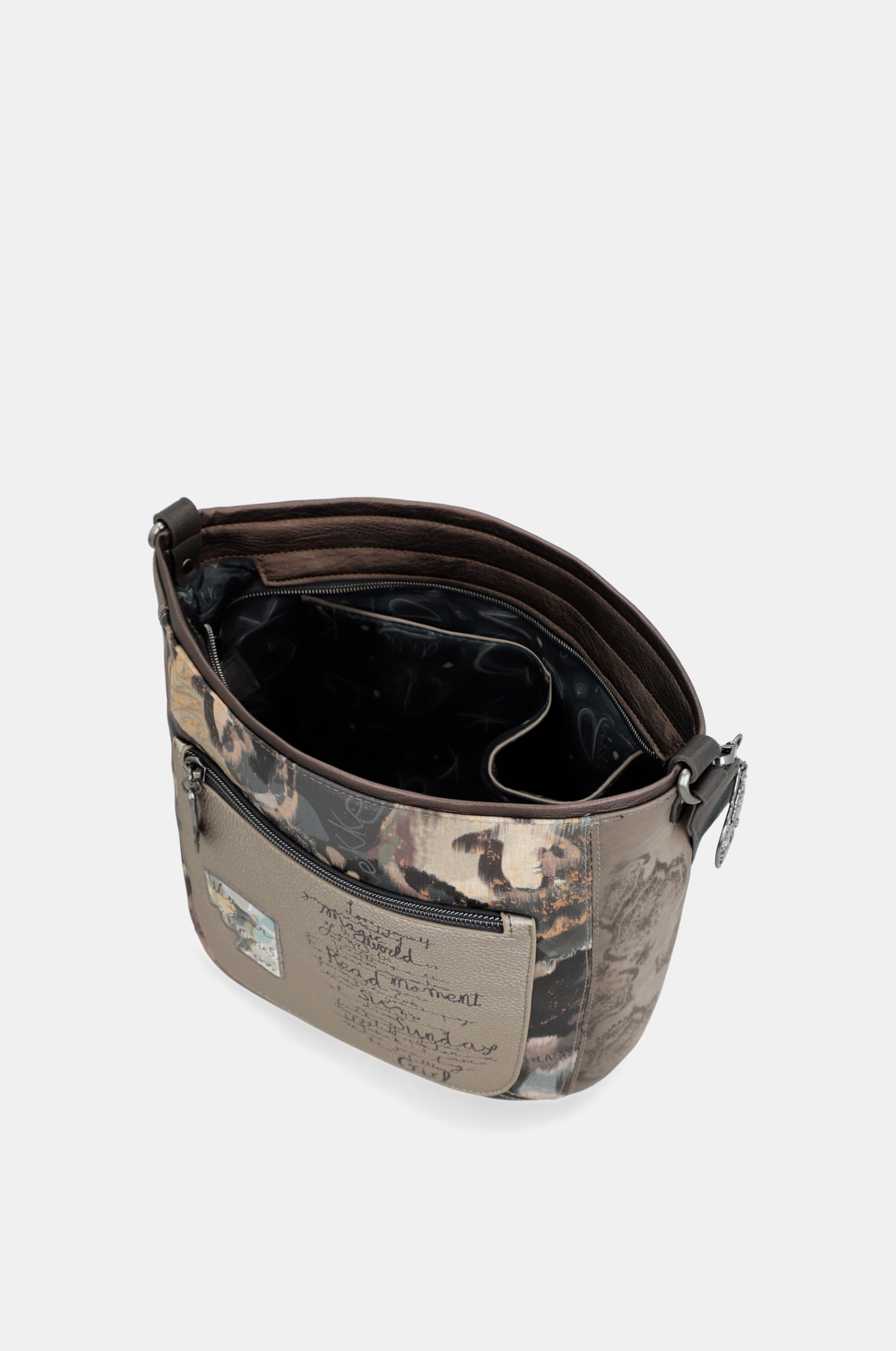 Anekke Real Tracolla Donna 27x26x13 cm con Cerniera