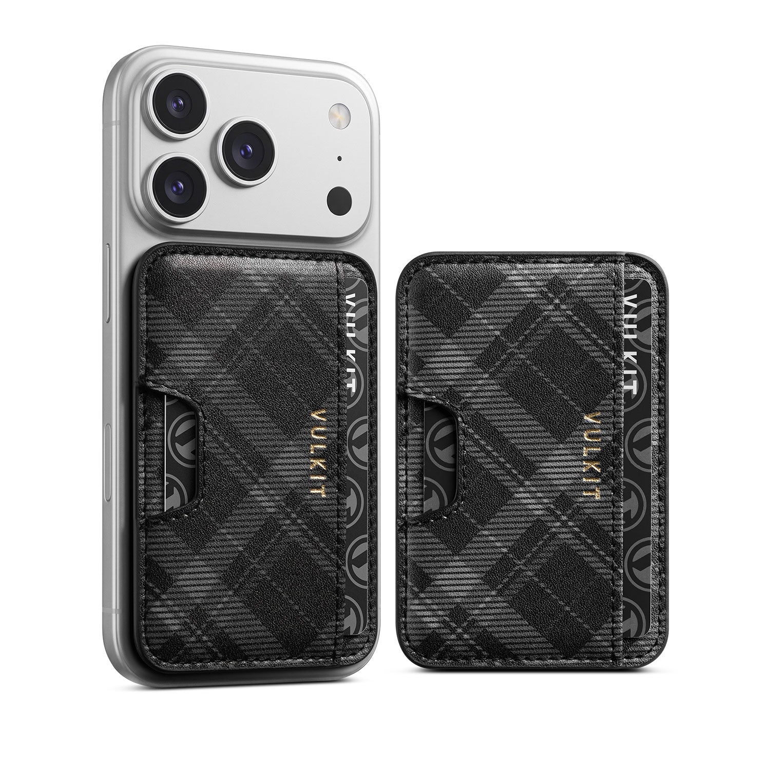 VULKIT VPA123 porta carte telefono adesivo ultrasottile nero