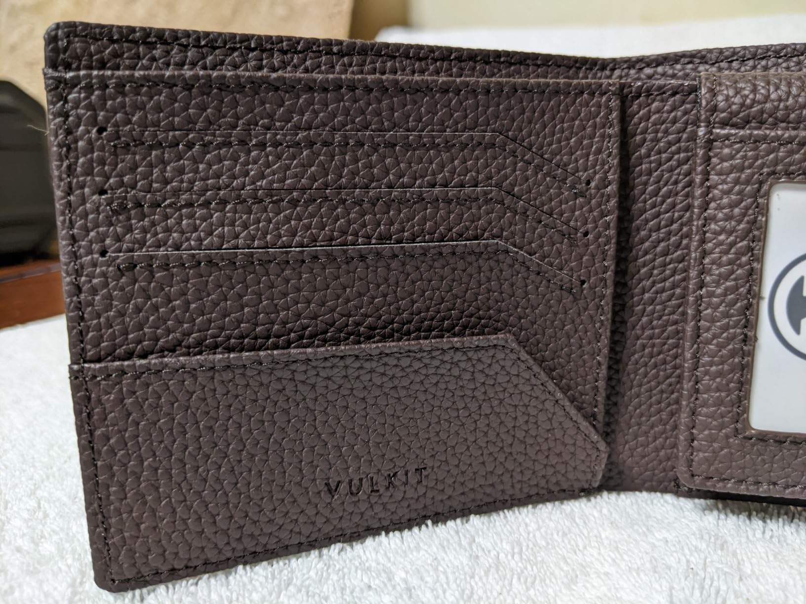 VULKIT VW119P portafoglio pelle nero bifold RFID
