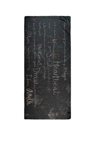 Anekke Sciarpa Donna Scura Pashmina con Stampa