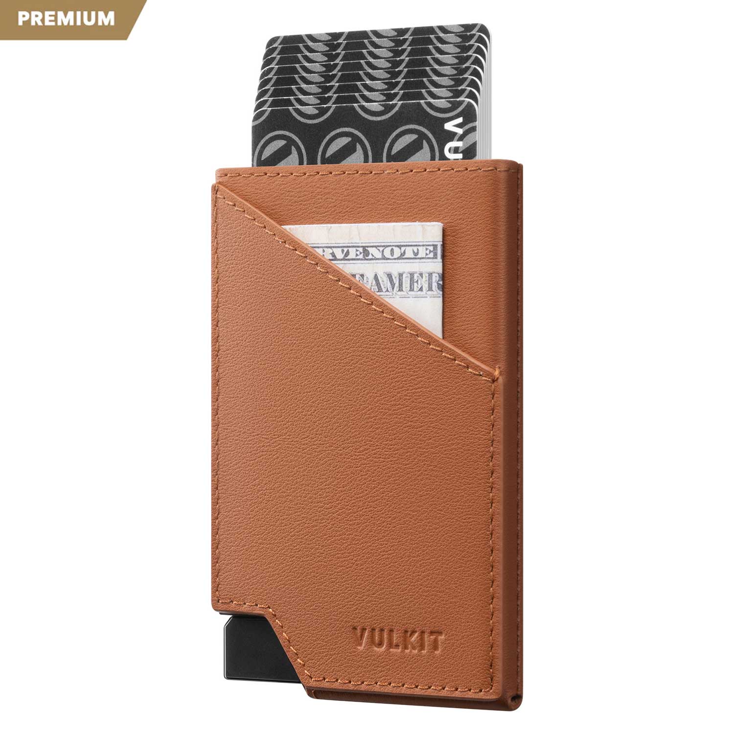 VULKIT Pop Up Wallet VC401P portafoglio nero pelle RFID