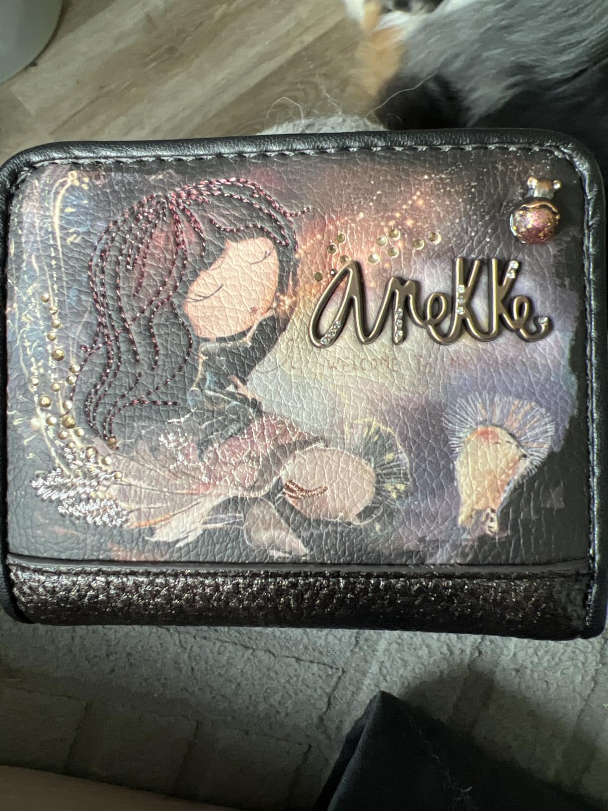 ANEKKE Dreamverse portafoglio donna piccolo RFID zip