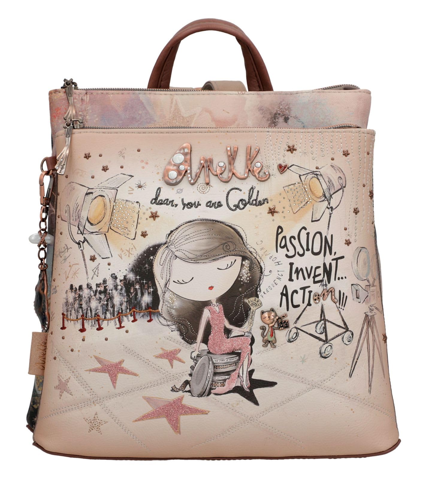 Anekke Hollywood Backpack Zaino Donna Multicolor