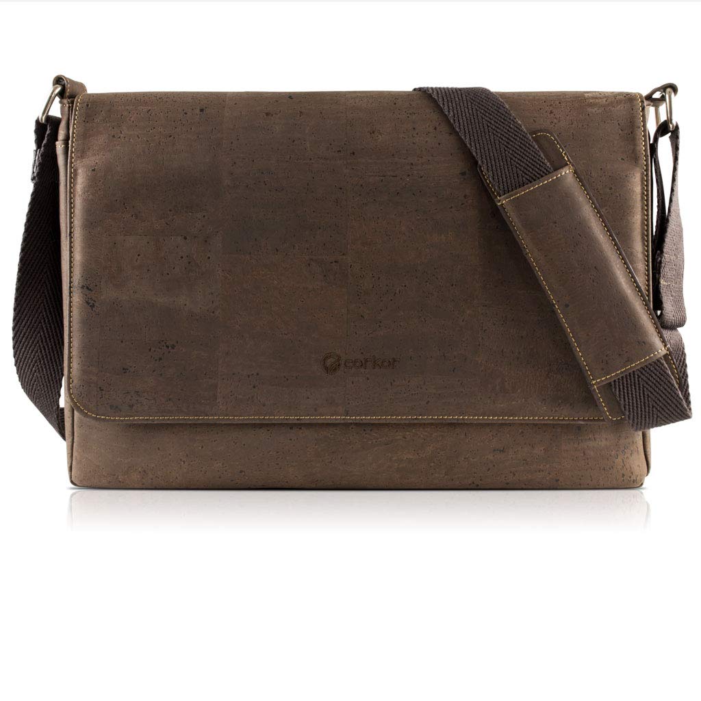 Corkor Bags Borsa Portatile a Tracolla Sughero Nero