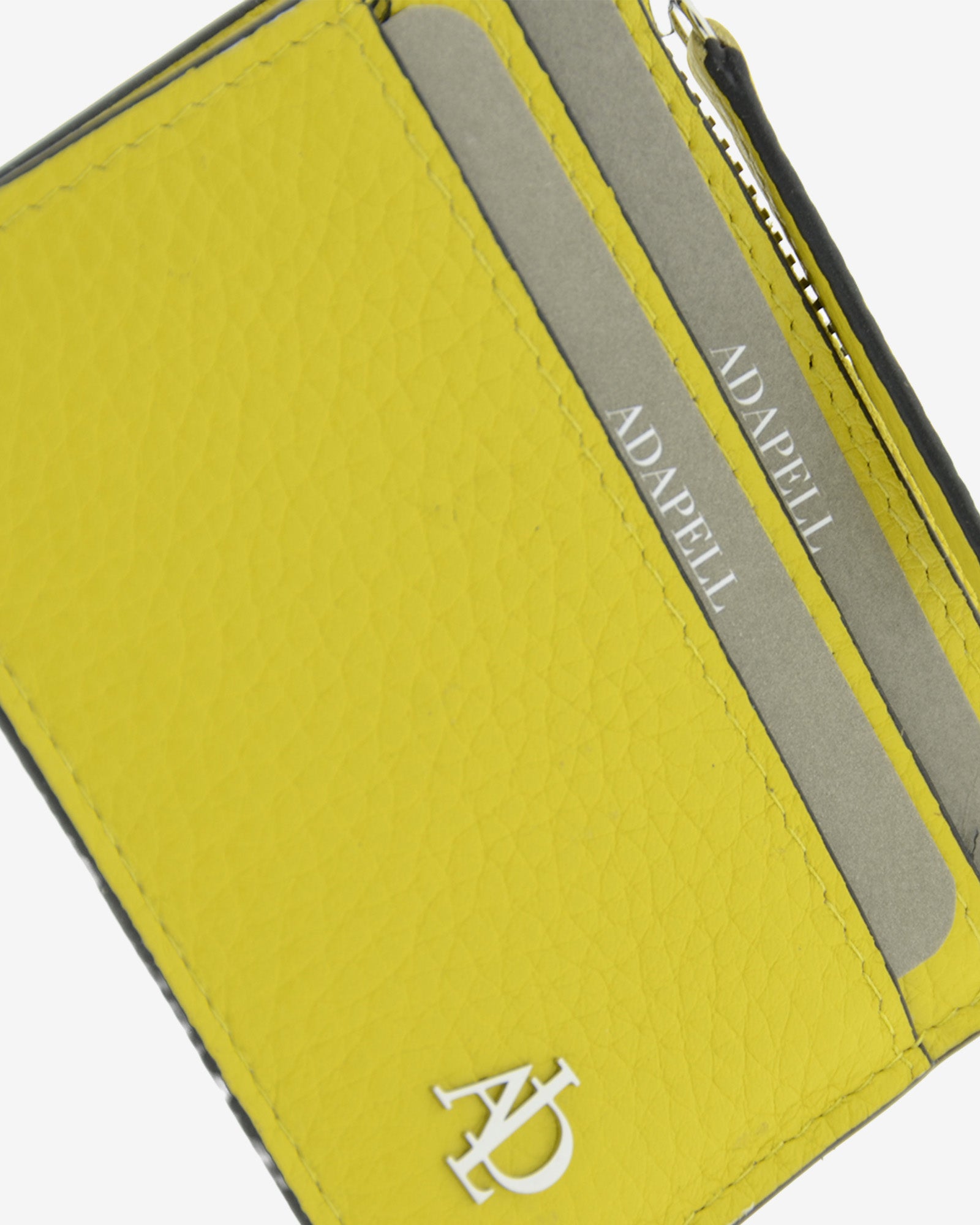 Adapell Nude portacarte pelle talpa con zip 4 carte RFID