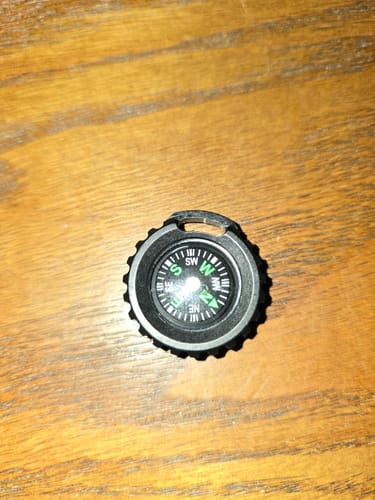 Dango Compass bussola tascabile Jet Black alluminio liquido