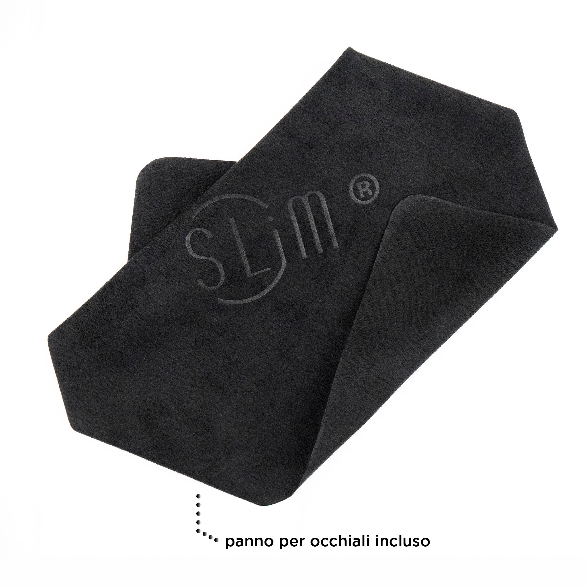 SLim Vision Vera Pelle Petrolio Beige portaocchiali