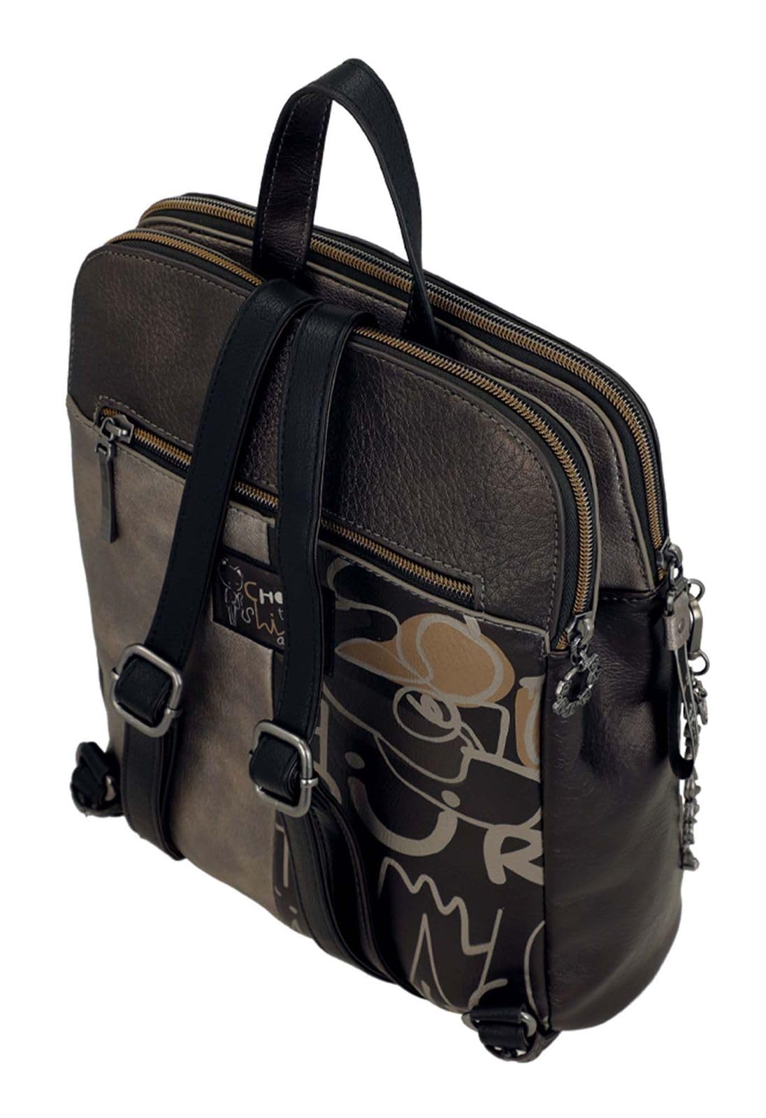 Anekke Nature Koko Zaino Triple Scomparto Donna Stampato