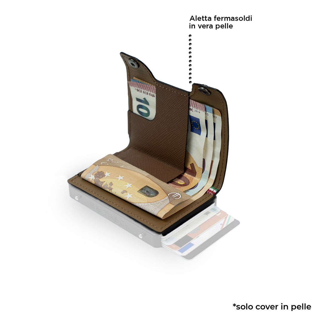 SLim Cover Pelle Be Tasck Saffiano Marrone