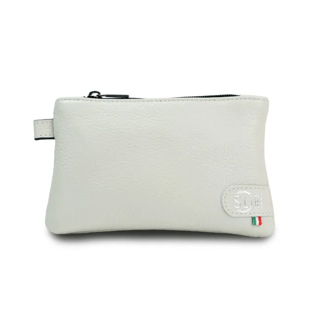 SLim Mini Pochette Bottalato Beige portamonete