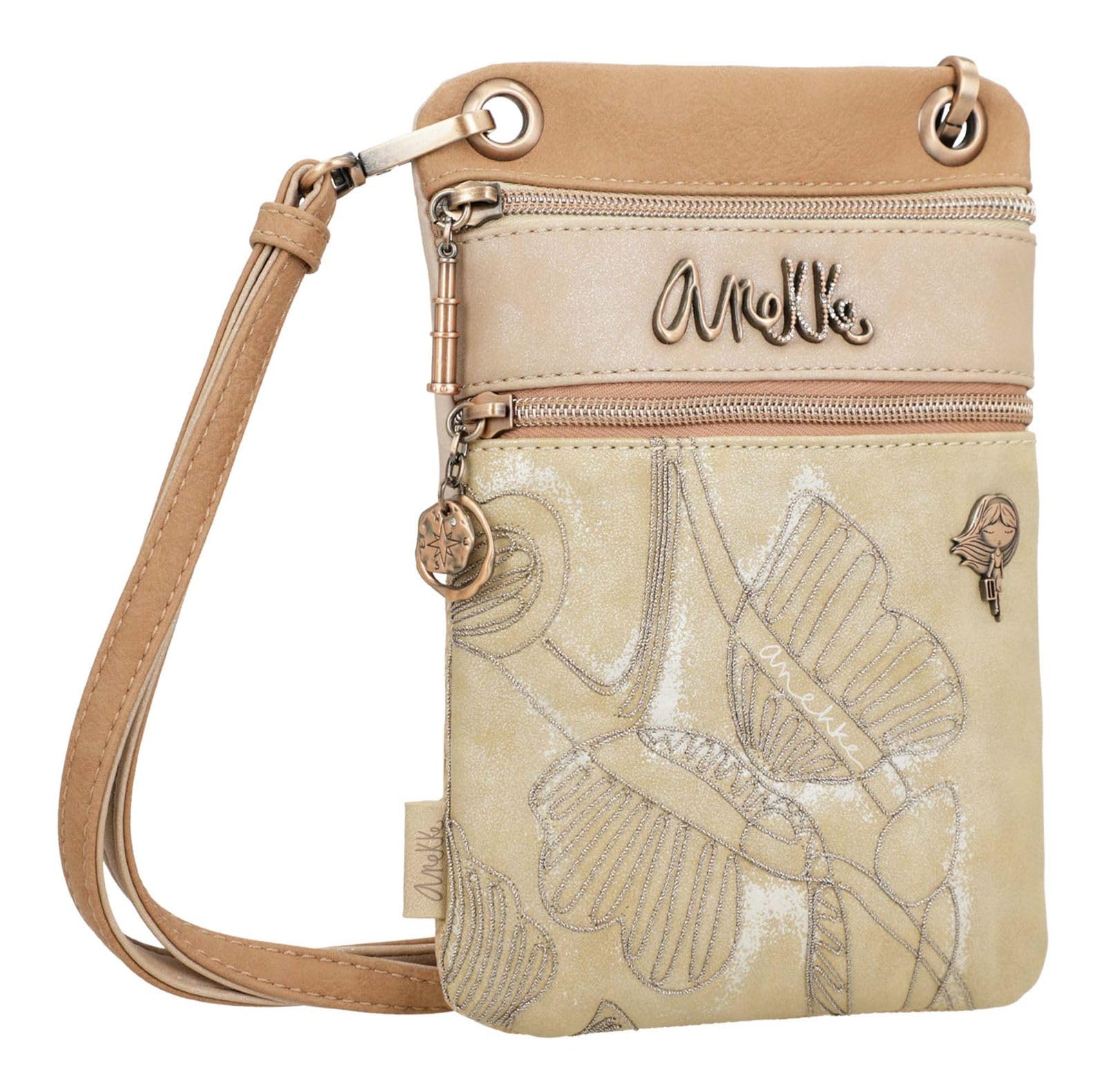 Anekke Whispers borsa mini tracolla 2 scomparti 15x22