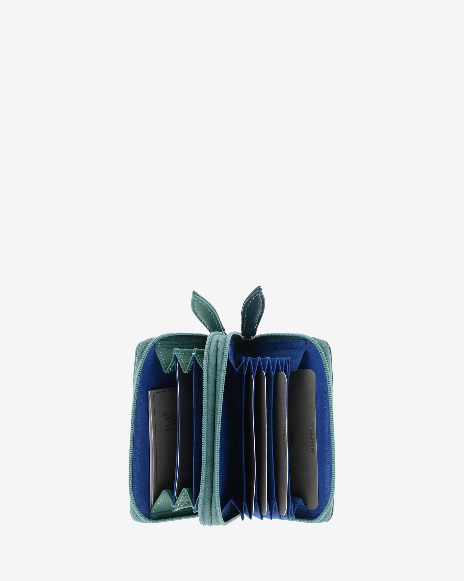 Adapell Annette 4162 portacarte pelle doppia cerniera nero