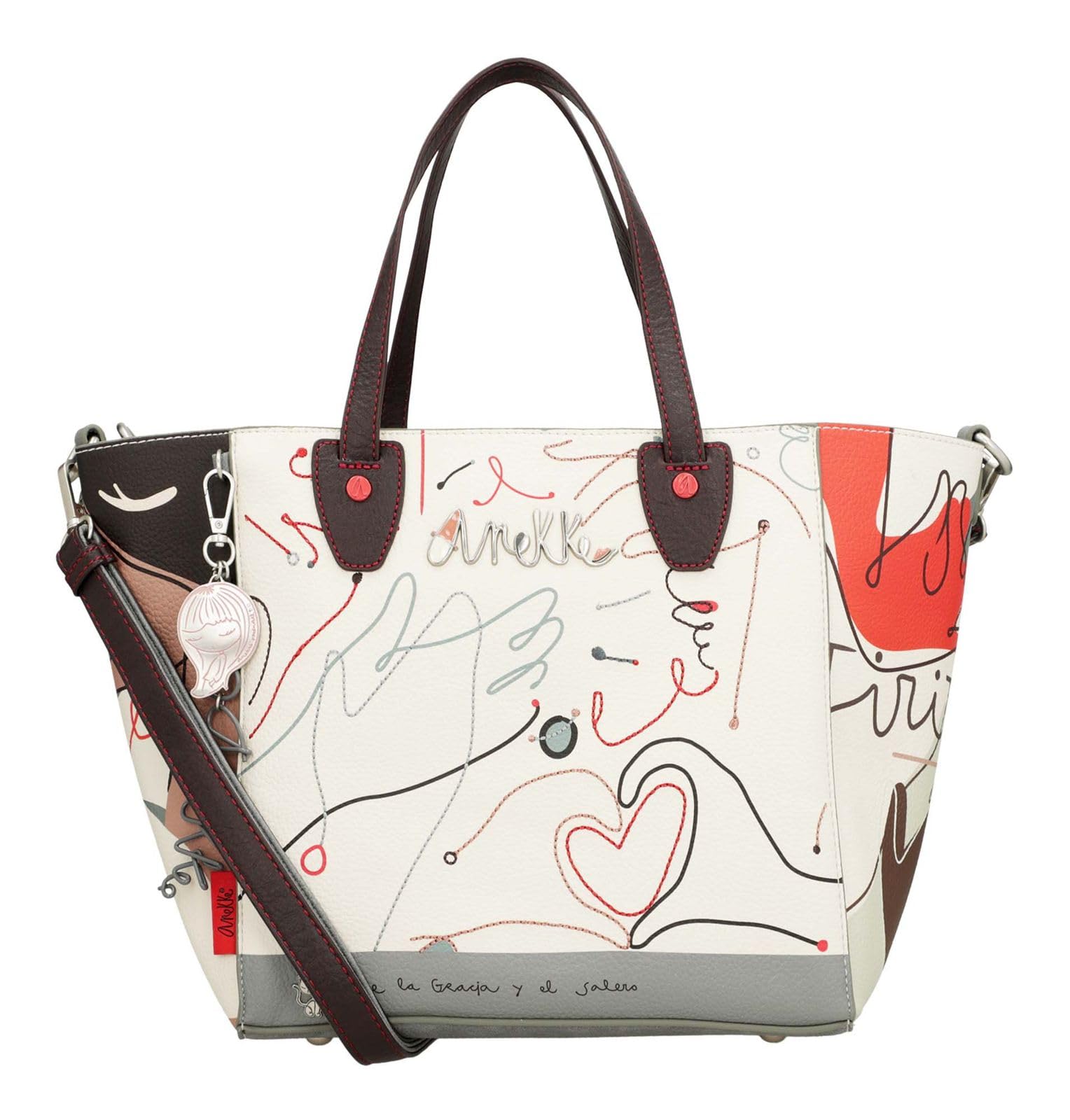 Anekke Alma Ole shopper + tracolla set multicolor
