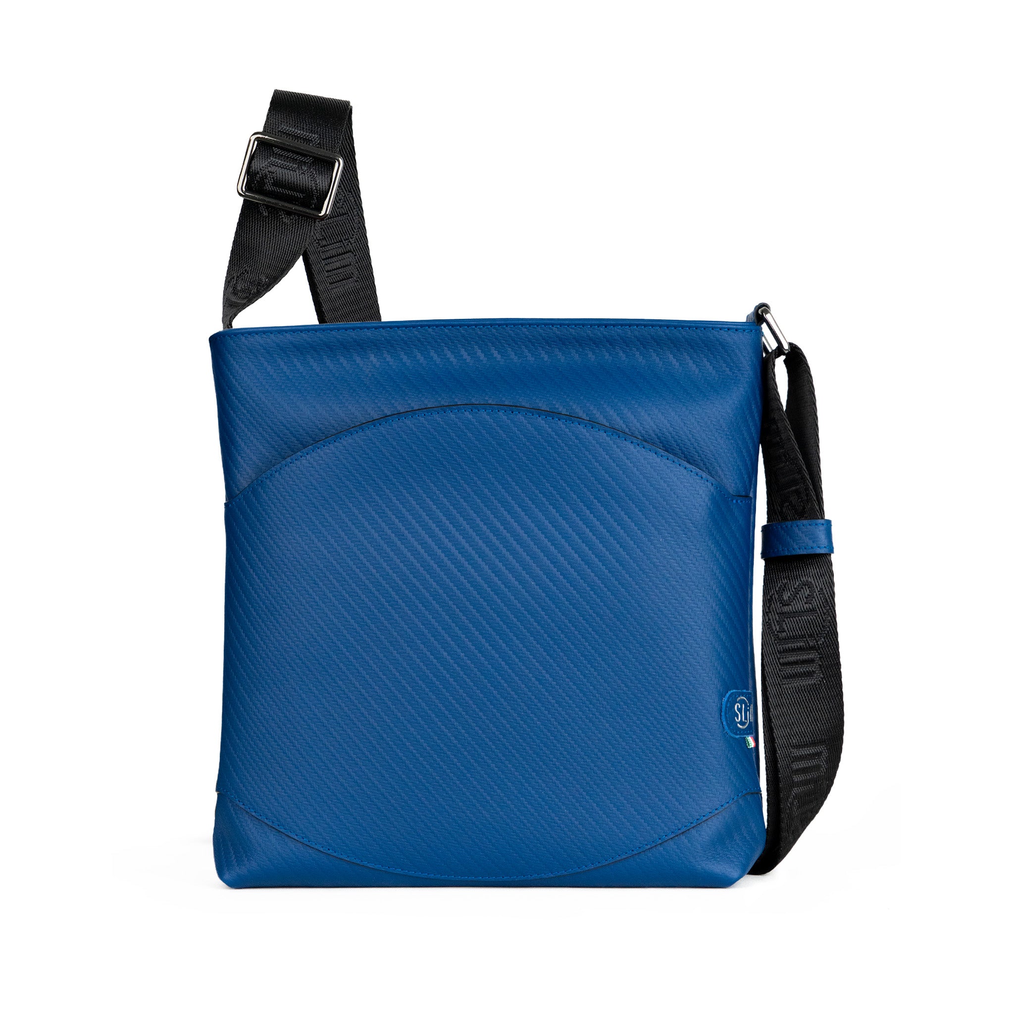 SLim Bag SLim mini borsa pelle Carbon Blu