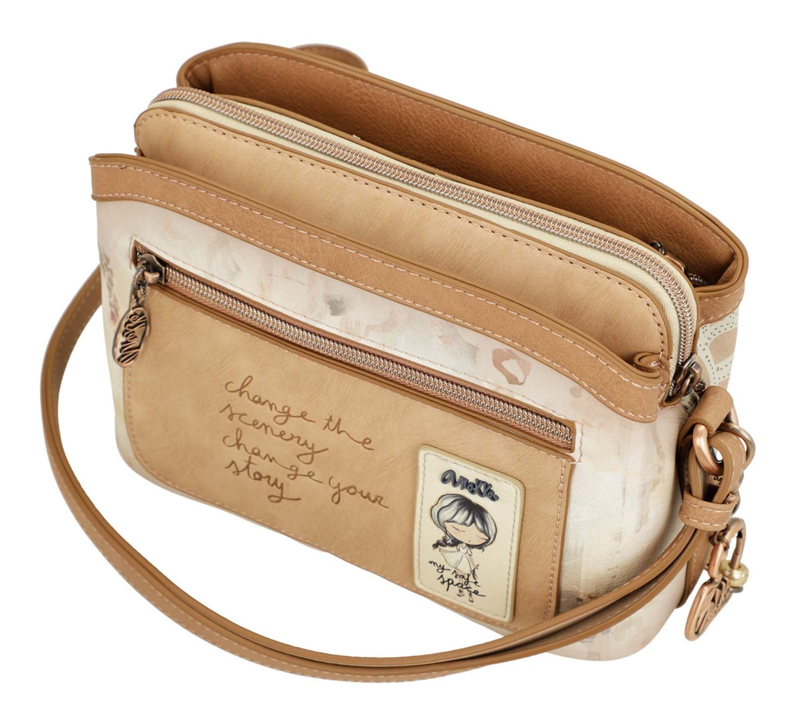 Anekke Whispers borsa a tracolla 3 scomparti 23x16 cm