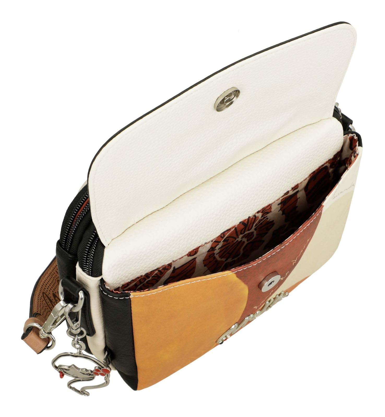Anekke Lunares Alma borsa a tracolla multicolor con patta