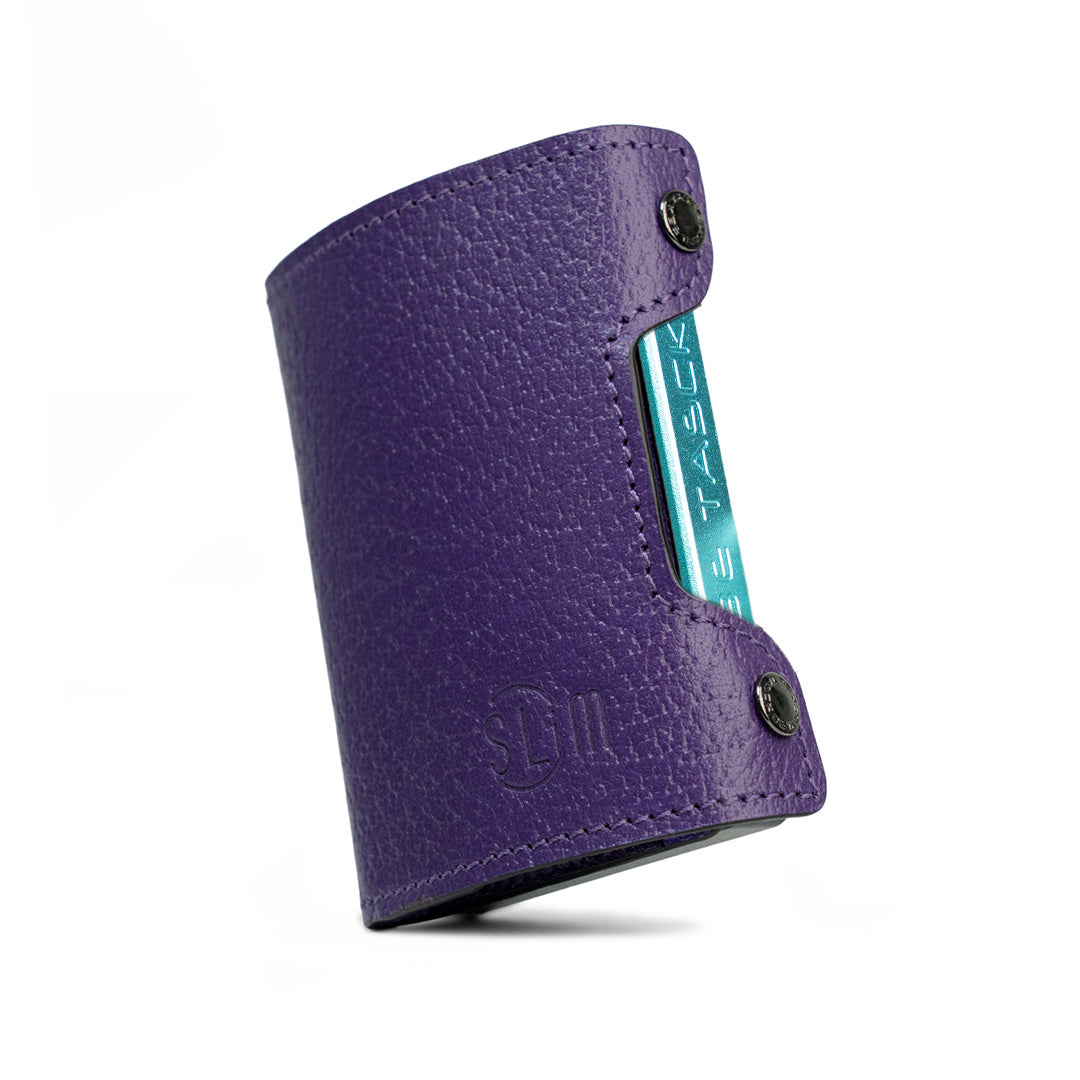 SLim Be Tasck Portafoglio Viola Pelle Cinghialino