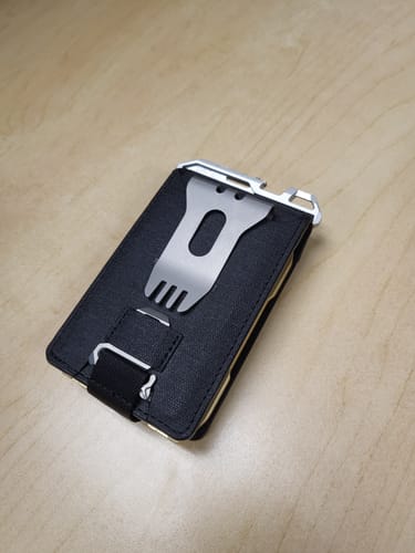 Dango A10 DTEX Bifold Pull Pocket Adapter portafoglio grigio RFID