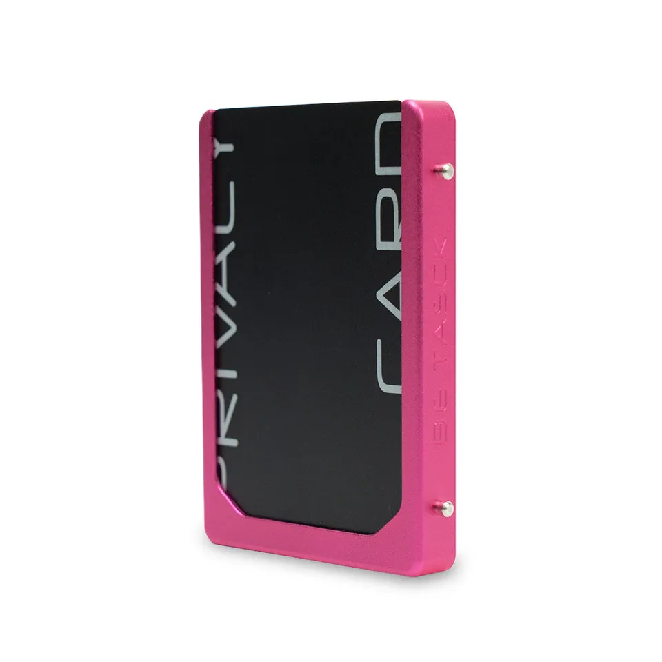 Be Tasck Frame Alluminio Fucsia Portacarte Slim