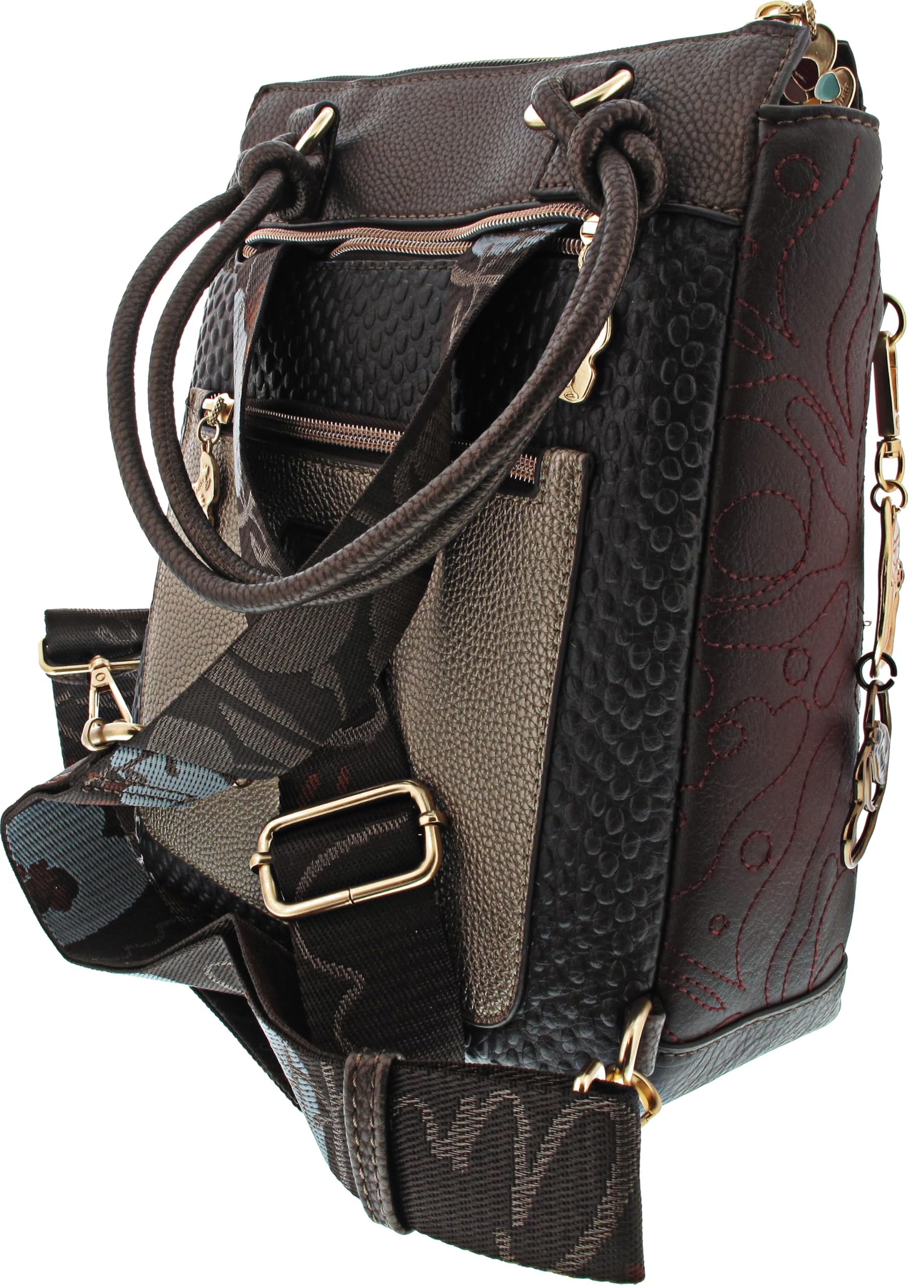 Anekke Blossom zaino convertibile borsa medio oro