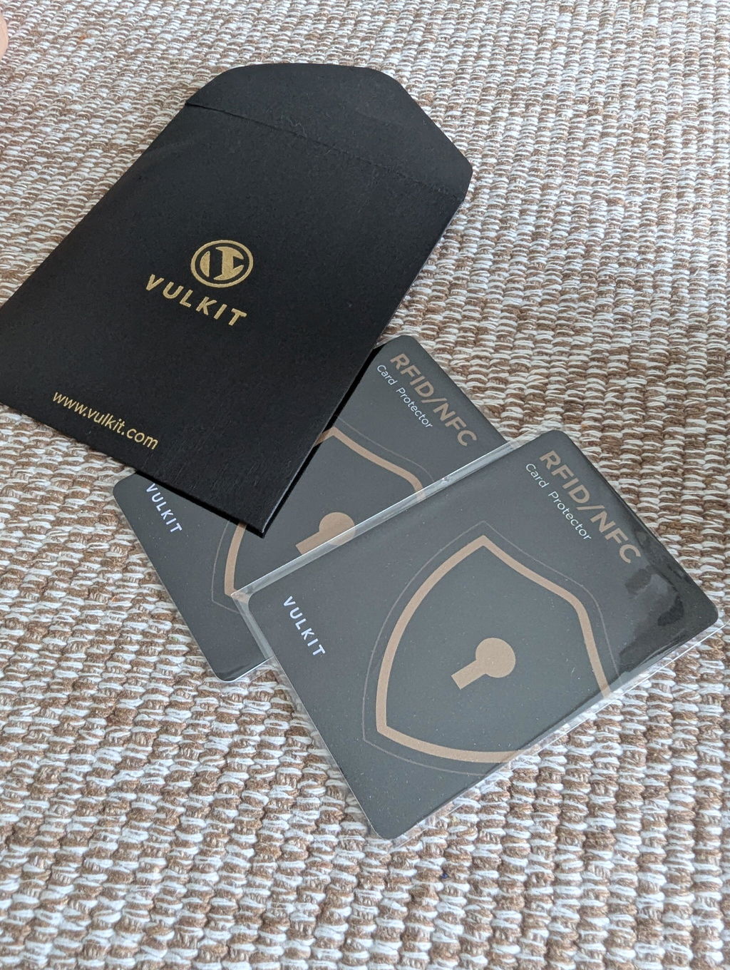 VULKIT VCP100 carta blocco RFID 2 pezzi formato carta credito