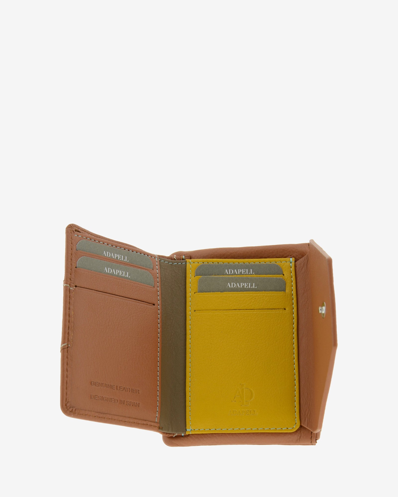 Adapell Lettera 4237 portafoglio piccolo donna Marrone 6 carte