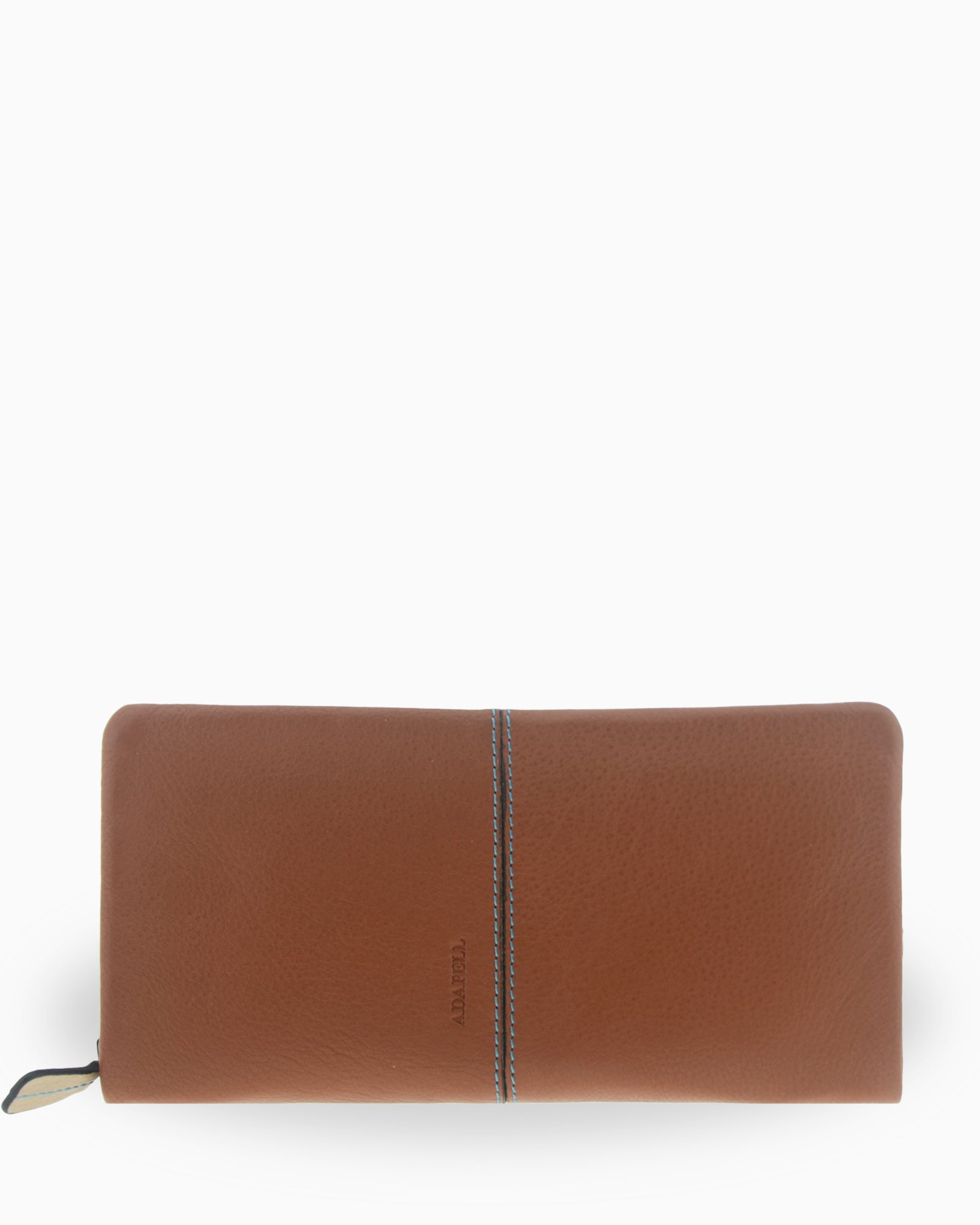 Adapell Atelier portafoglio grande donna Caramel zip RFID