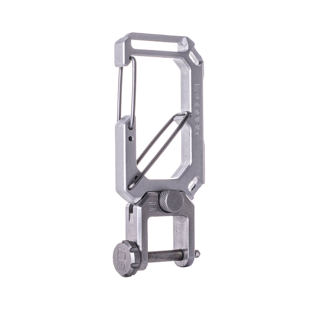 Dango Carabiner Moschettone Alluminio + Portachiavi 8 Chiavi