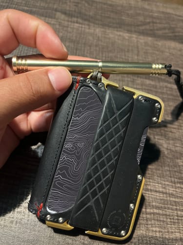 Dango P01 penna alluminio gunmetal con taccuino 48 pagine