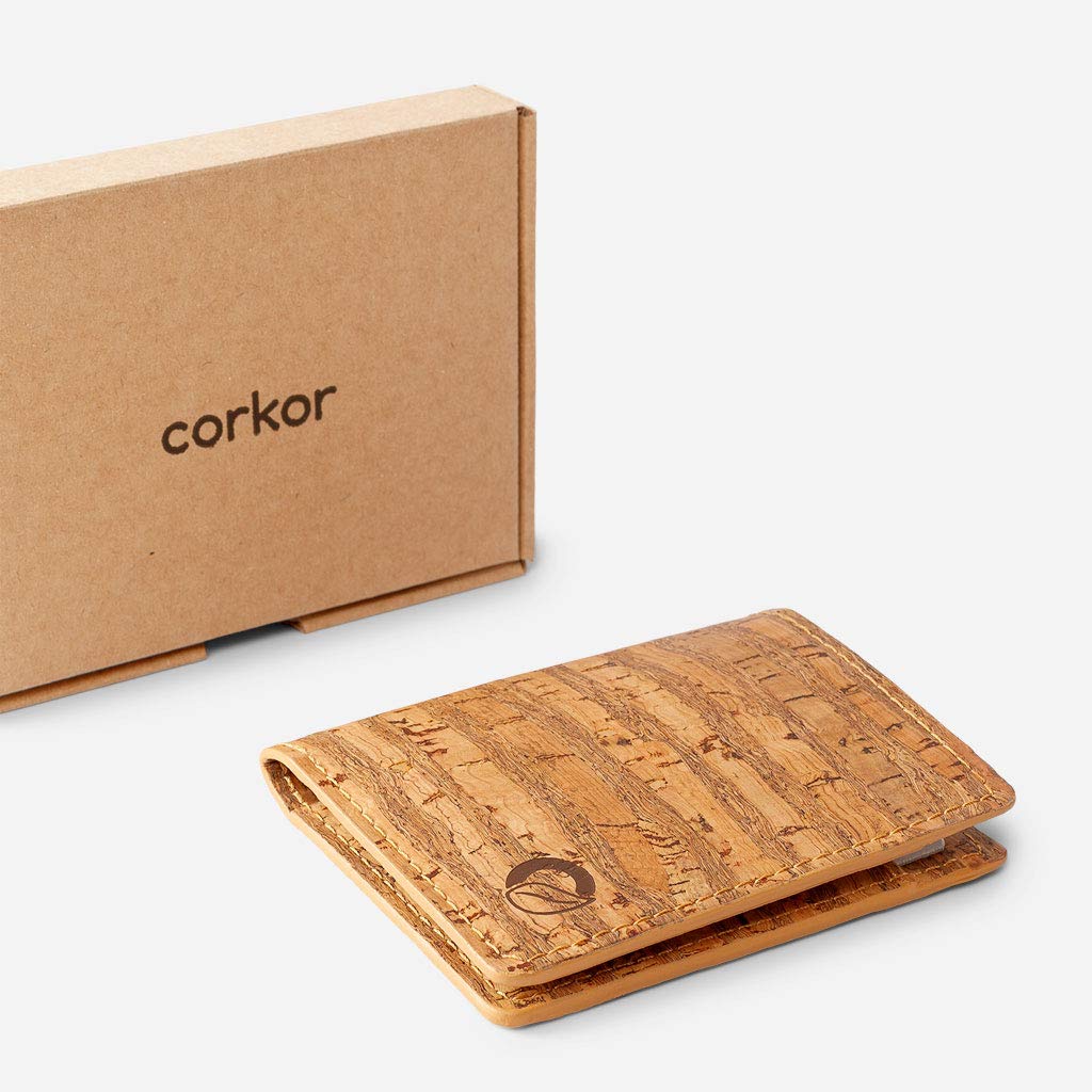 Corkor Wallets portafoglio slim sughero zebra RFID