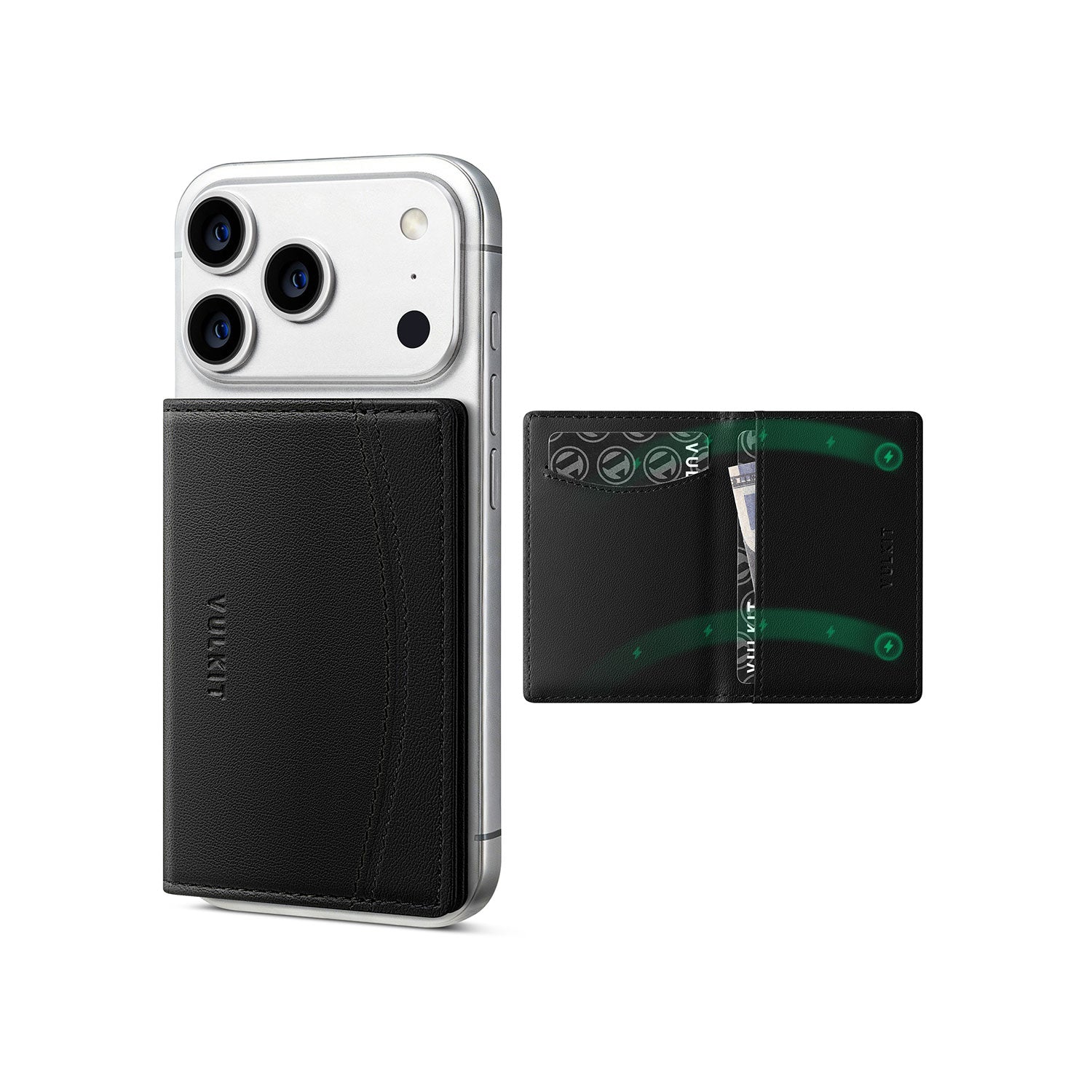 VULKIT Phone Case VPA121 portacarte telefono nero