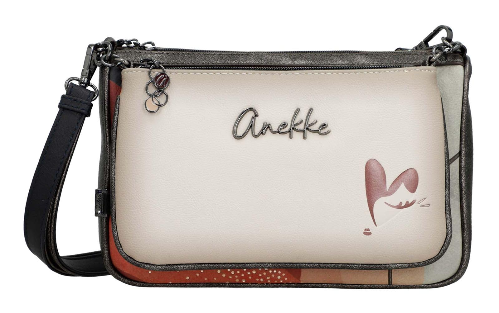 Anekke Eikon Borsa a Tracolla 2 in 1 Stampa Arte