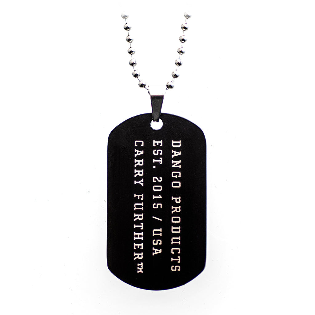 Dango Apparel Dog Tag piastrina acciaio nero 50 mm