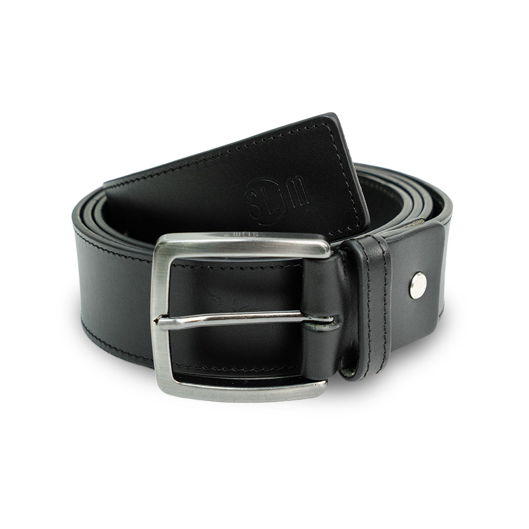 SLim Cinture Cintura Cuoio Nero 40mm Taglie 70-110