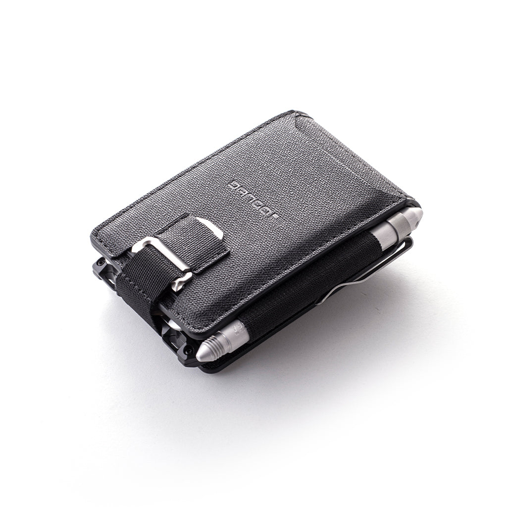 Dango A10 DTEX Bifold Pull Pocket Adapter portafoglio grigio RFID