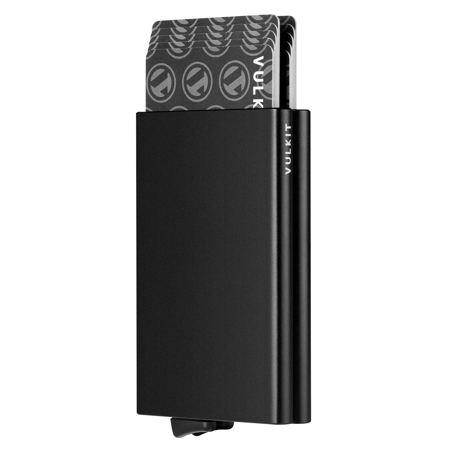 VULKIT VC102 Portacarte Alluminio Nero 10 Carte