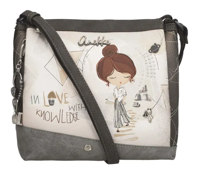 Anekke Sophia Borsa a Tracolla Media Stampa Geometrica