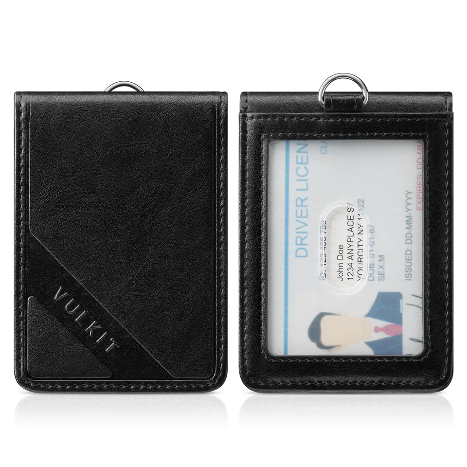 VULKIT VBH101 portacarte pelle nero 3 carte